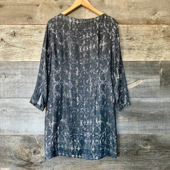 Baum und Pferdgarten Anthropologie Cupro Tunic‎ Dress 3/4 Zip Sleeve DE 38 US 8 - Picture 6 of 9